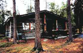 Jorma Sippo's log cabin in Lapland.